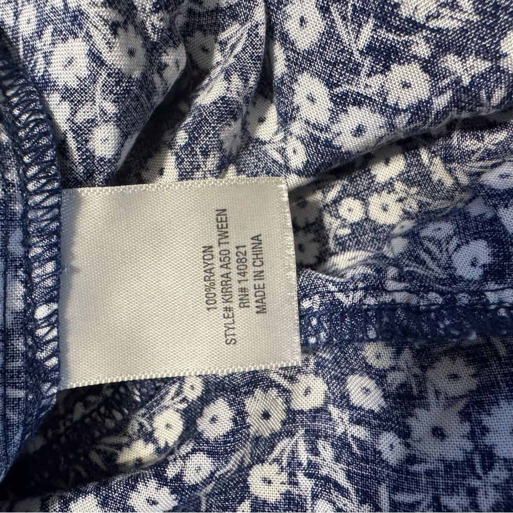 Mi Ami Floral Blue Kids Dress - Picture 5 of 6